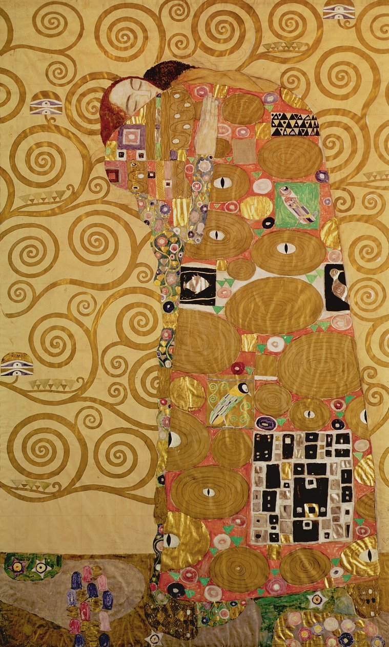 Exploring "Fulfillment (Stoclet Frieze)" by Gustav Klimt - ARABELART