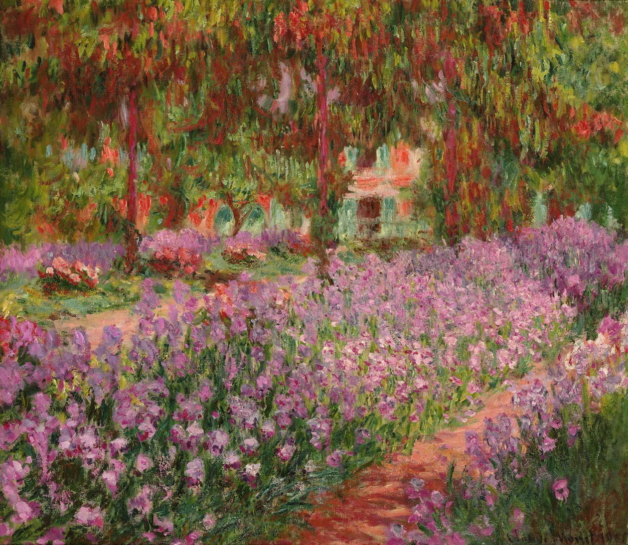 Irises in Monet’s Garden: A Masterpiece of Color and Tranquility - ARABELART