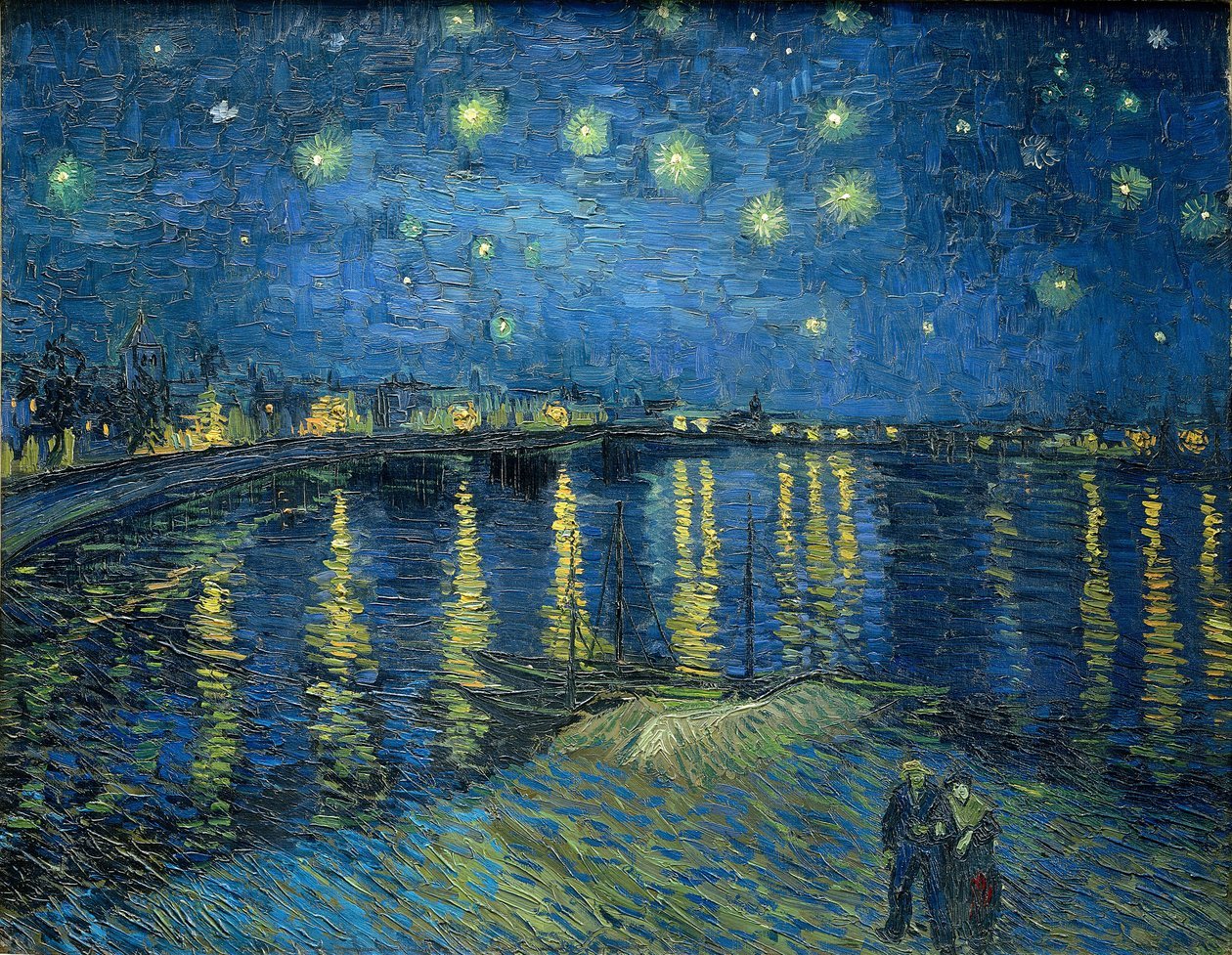 Starry Night Over the Rhône": Vincent van Gogh's Masterpiece of Light and Emotion - ARABELART