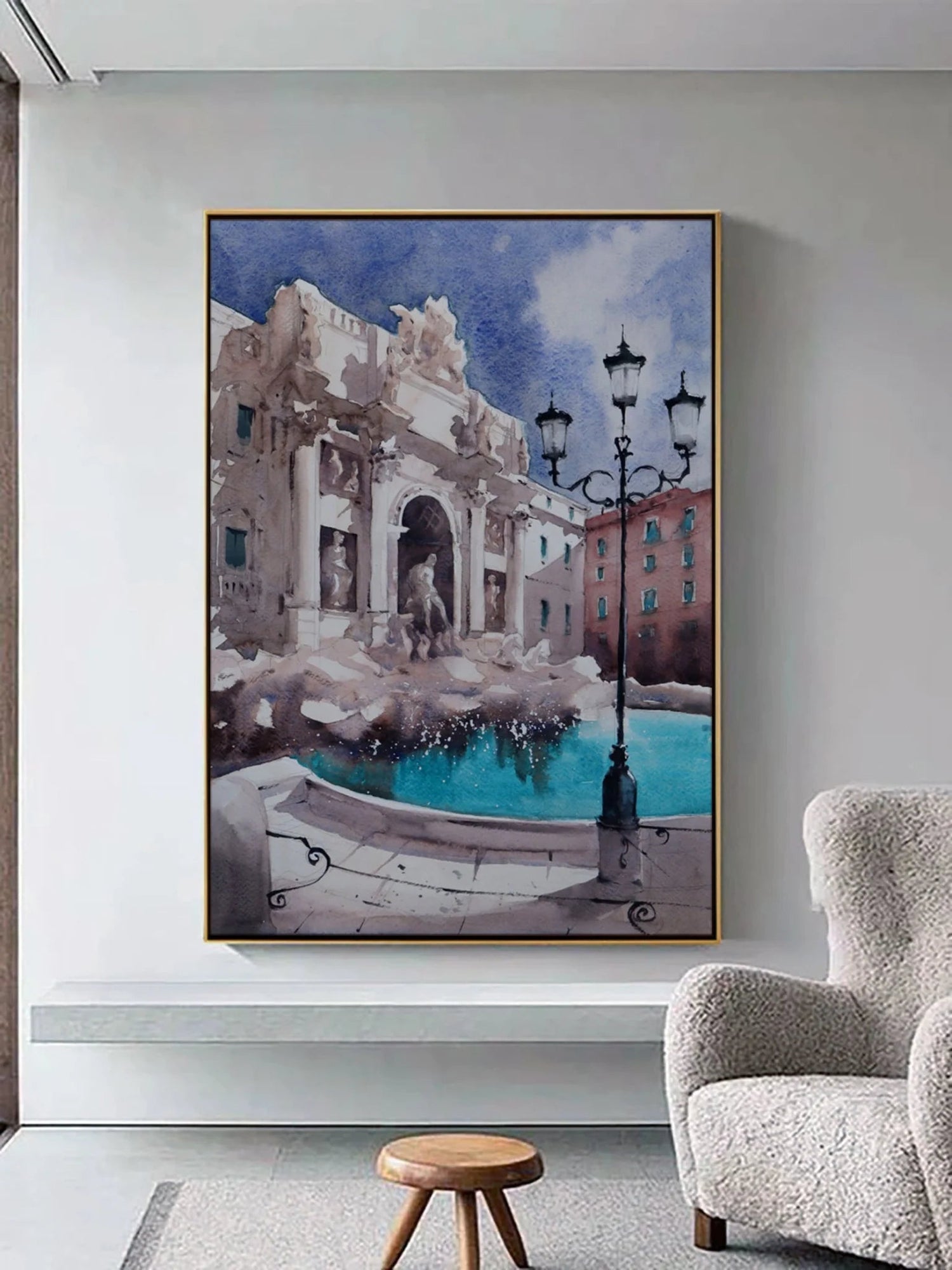 Wanderlust on Canvas: Why This Watercolor of Rome Speaks to Our Generation - ARABELART