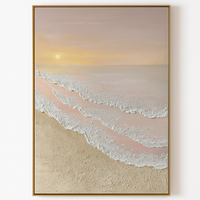 Framed Canvas Art - Hand-Painted Masterpiece - zero, five, one - AR051