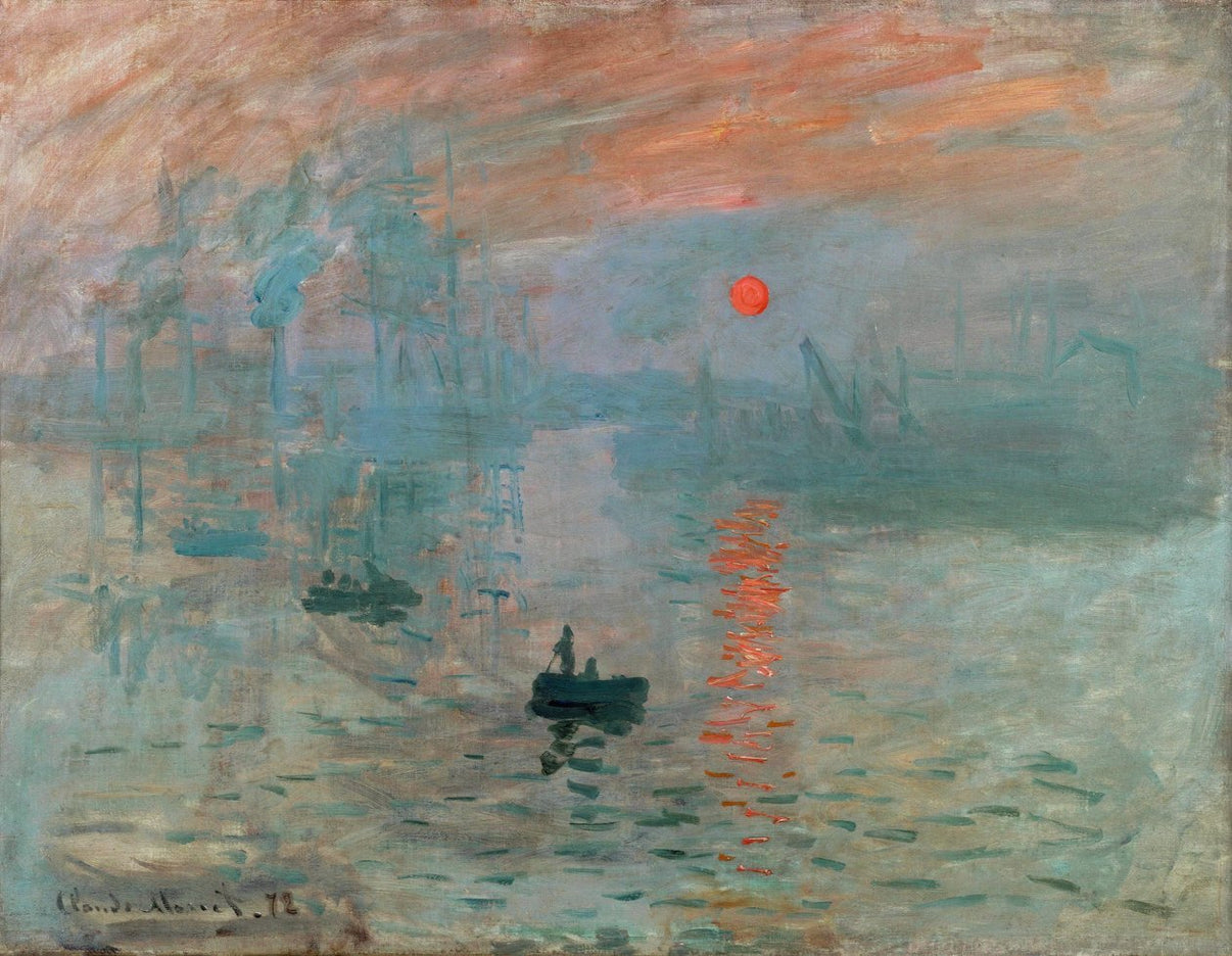 Impression, Sunrise by Claude Monet - Famous Art Reproduction - ARABELART