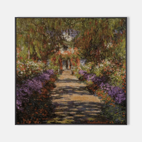Pathway In Monets Garden At Giverny - Famous Art Reproduction - ARABELART