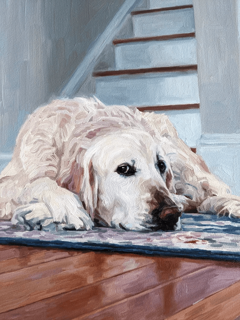 Personalized Pet Portrait Oil Painting - A Custom Tribute - ARABELART