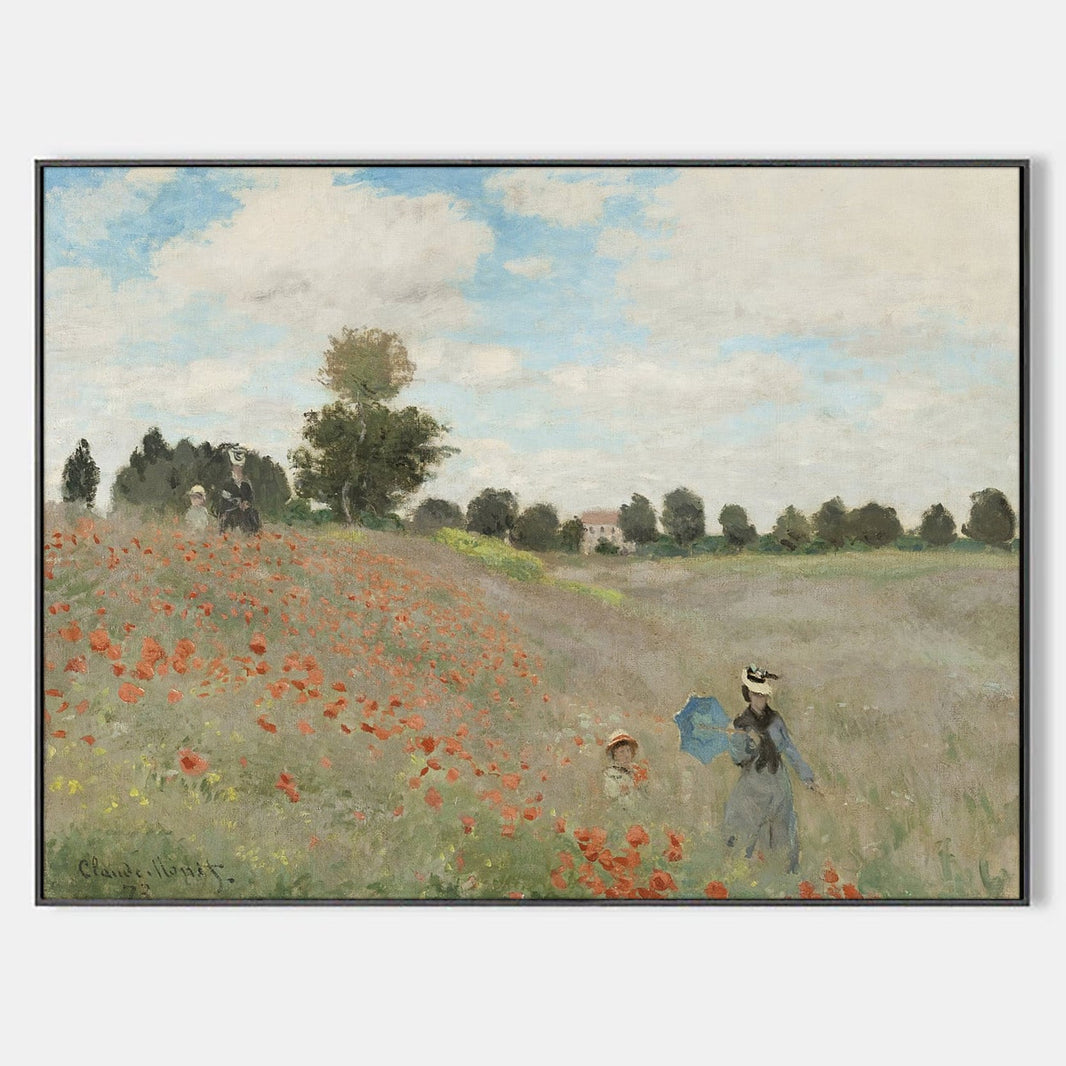 Poppies at Argenteuil by Claude Monet - Famous Art Reproduction - ARABELART