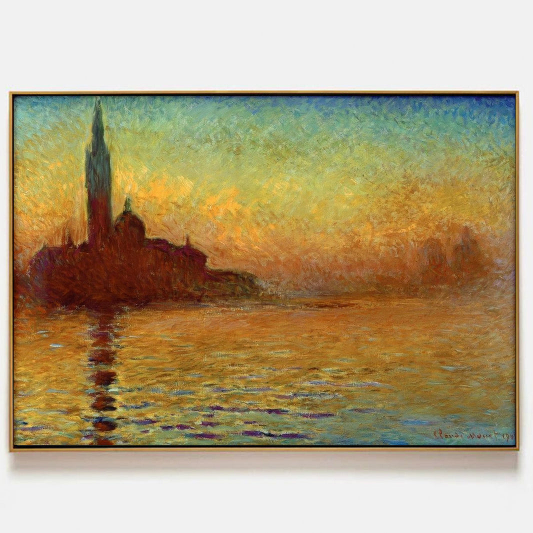 San Giorgio Maggiore at Dusk by Claude Monet - Famous Art Reproduction - ARABELART