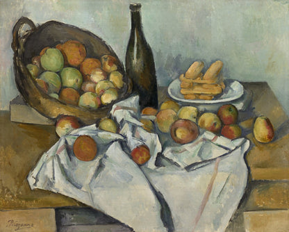 The Basket of Apples by Paul Cézanne - Famous Art Reproduction - ARABELART