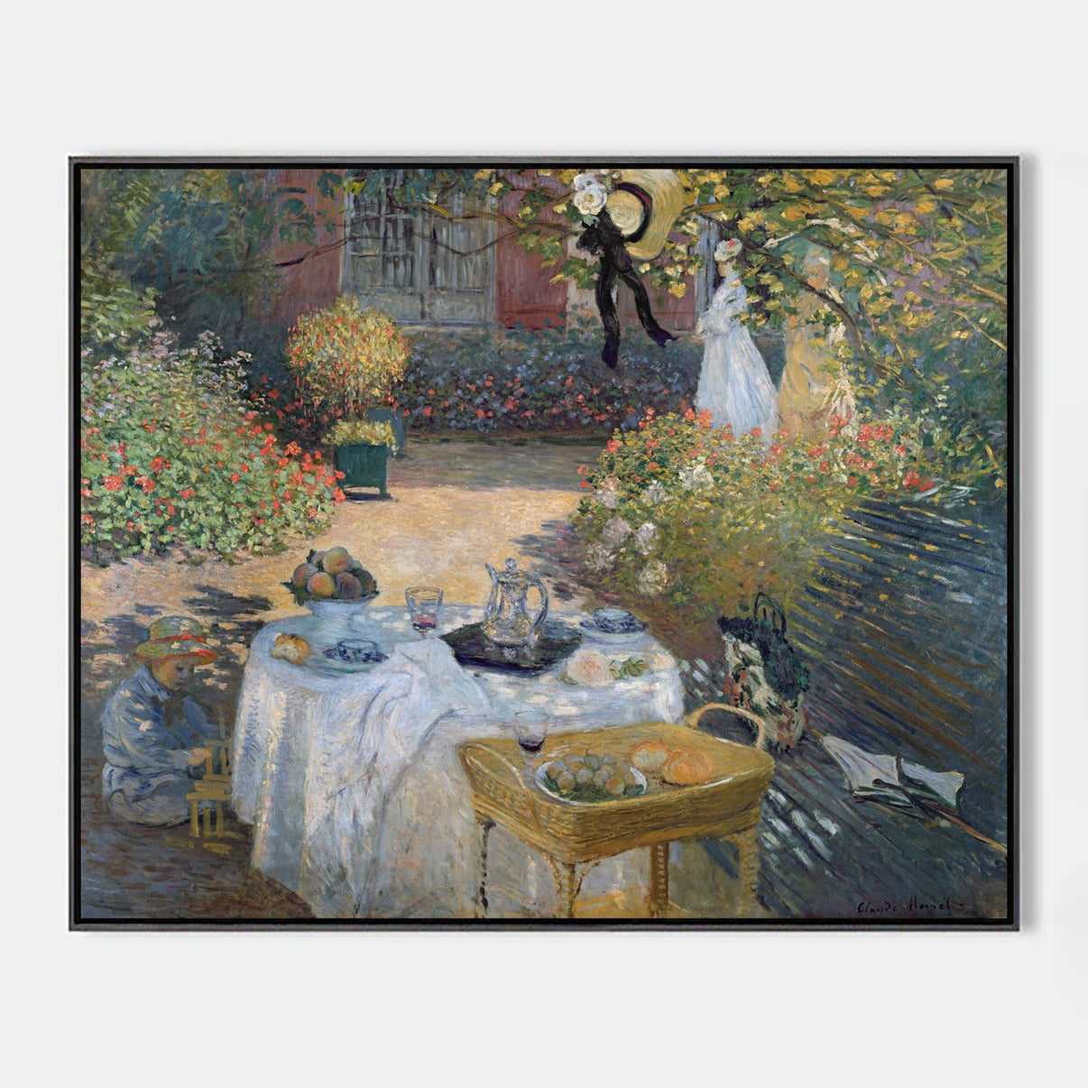 The Luncheon: Monet's Garden at Argenteuil - Famous Art Reproduction - ARABELART