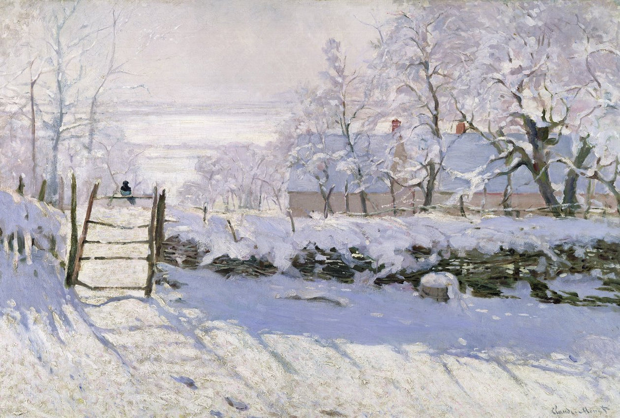 The Magpie by Claude Monet - Famous Art Reproduction - ARABELART