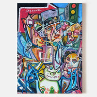 Trafic on the city - ARABELART Original Paintings