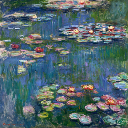 Water - Lilies by Claude Monet - Famous Art Reproduction - ARABELART