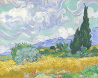 Wheat Field with Cypresses by Vincent van Gogh - Famous Art Reproduction - ARABELART